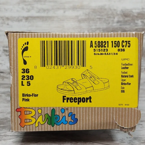 🟪NIB Sz 36 Birkenstock Birki's Pink Freeport Slide Sandal - Picture 16 of 16